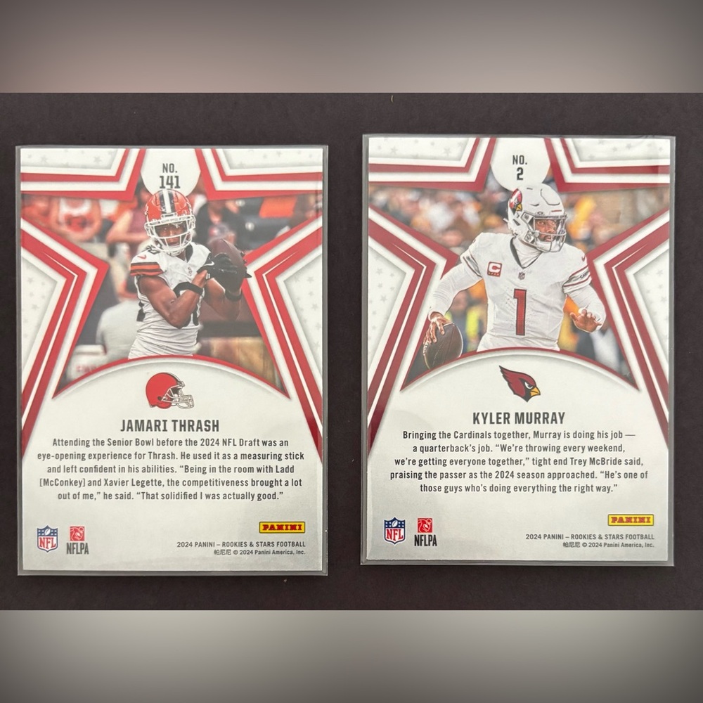 2024 Panini‎ Rookie & Stars Football Card Lot – 8 Cards – Mint - Picture 3 of 9